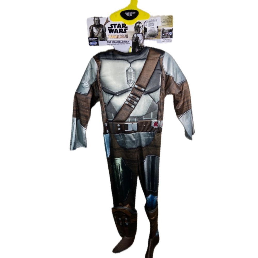 Jazwares STAR WARS Deluxe Mandalorian Halloween Costume Boy’s Size Small 5/6 - Picture 5 of 11